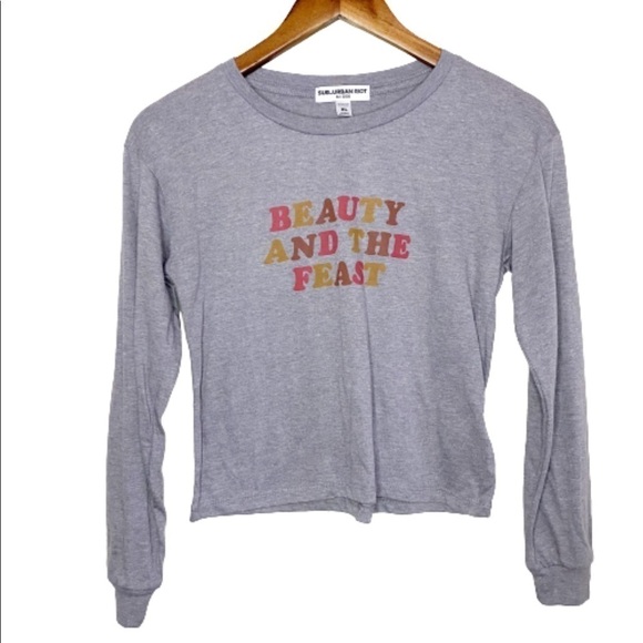 Suburban Riot NWOT Beauty & the Feast Crop Shirt - Picture 2 of 8